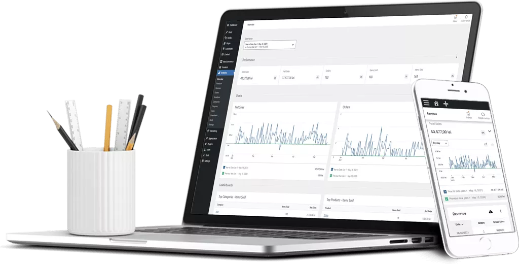 panou de administrare website
